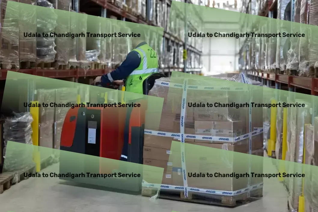 Udala to Chandigarh Transport Express goods forwarding