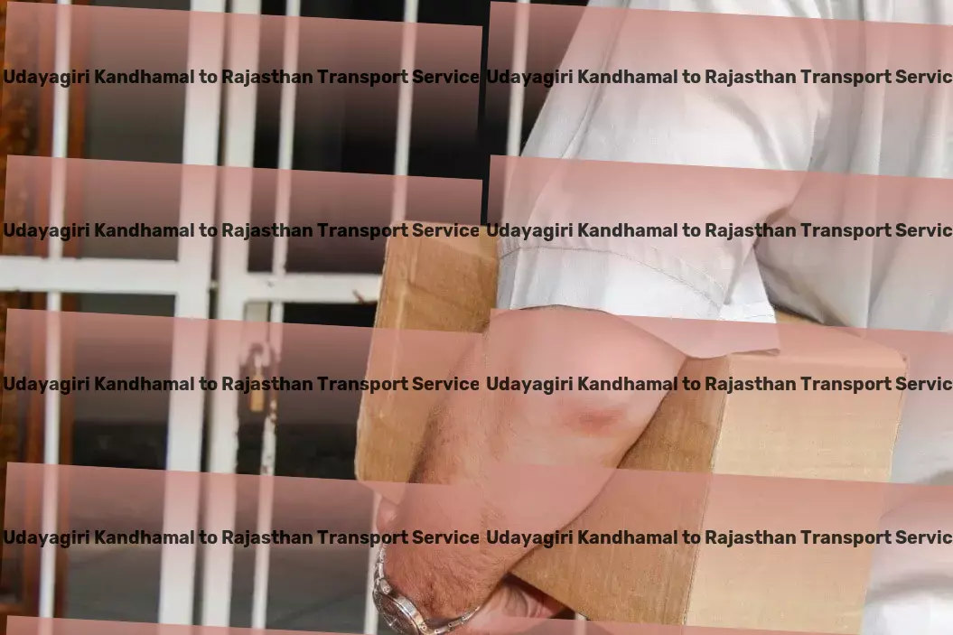 Udayagiri Kandhamal to Rajasthan Transport Cargo insurance services