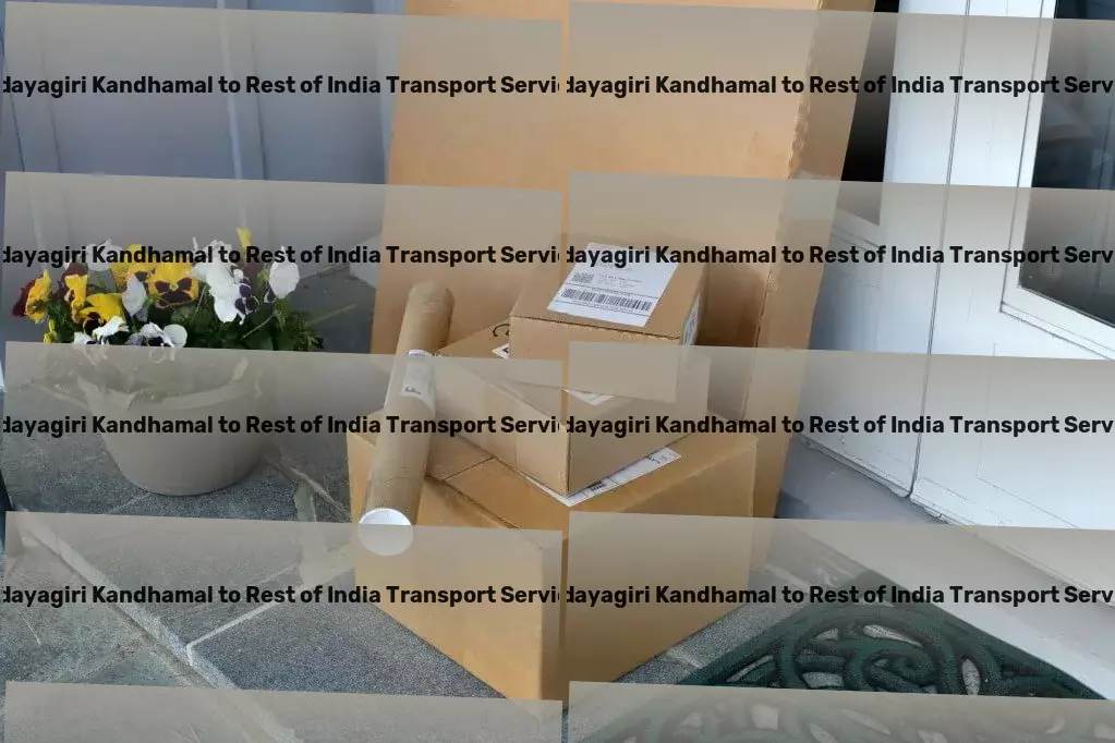 Udayagiri Kandhamal to Rest Of India Transport Full-scale parcel shipment